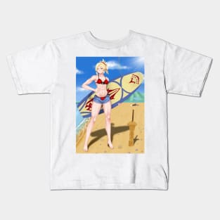 Mordred Summer Shorts Background Kids T-Shirt